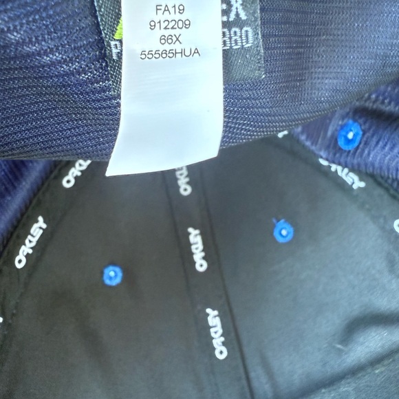 OAKLEY 6-Panel Classic Stretch Flex Blue Baseball Cap Hat Adult Unisex Size L/XL - Picture 8 of 10